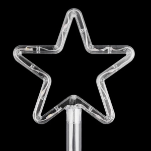 Světlo solární transparentní se zápichem Hvězdy