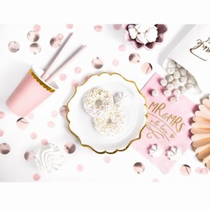 TALÍŘE bílé se zlatým okrajem