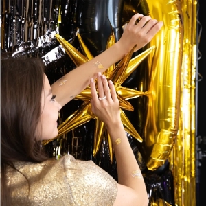 Tetování HNY zlato-stříbrné 15ks