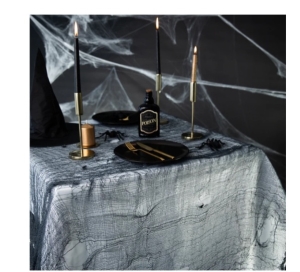 Textilní dekorace Halloween černá 76 x 300 cm