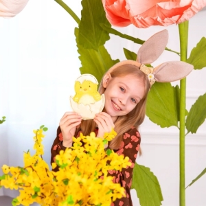 Ubrousky Velikonoční s kuřátkem 13 cm x 16,5 cm, 10 ks