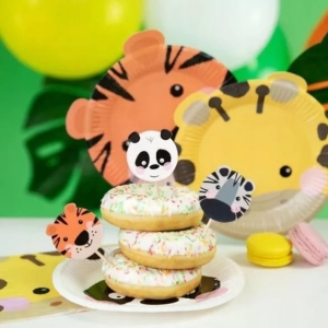 Zápichy na dorty a cupcakes Zvířátka ze ZOO 9,5 cm 8 ks