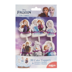 Zpichy na dorty a cupcakes Frozen 30 ks