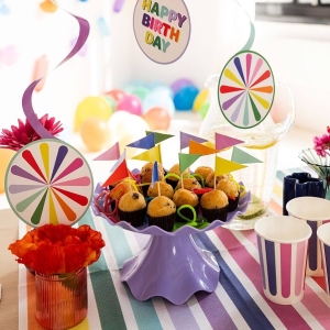 Zápichy vlaječky mix barev 10 ks