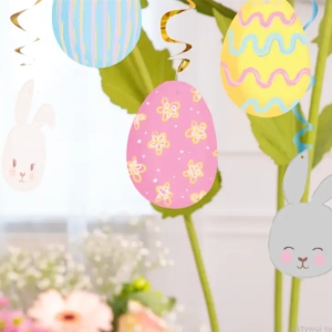 Závěsné spirály Zajíčci 6 ks