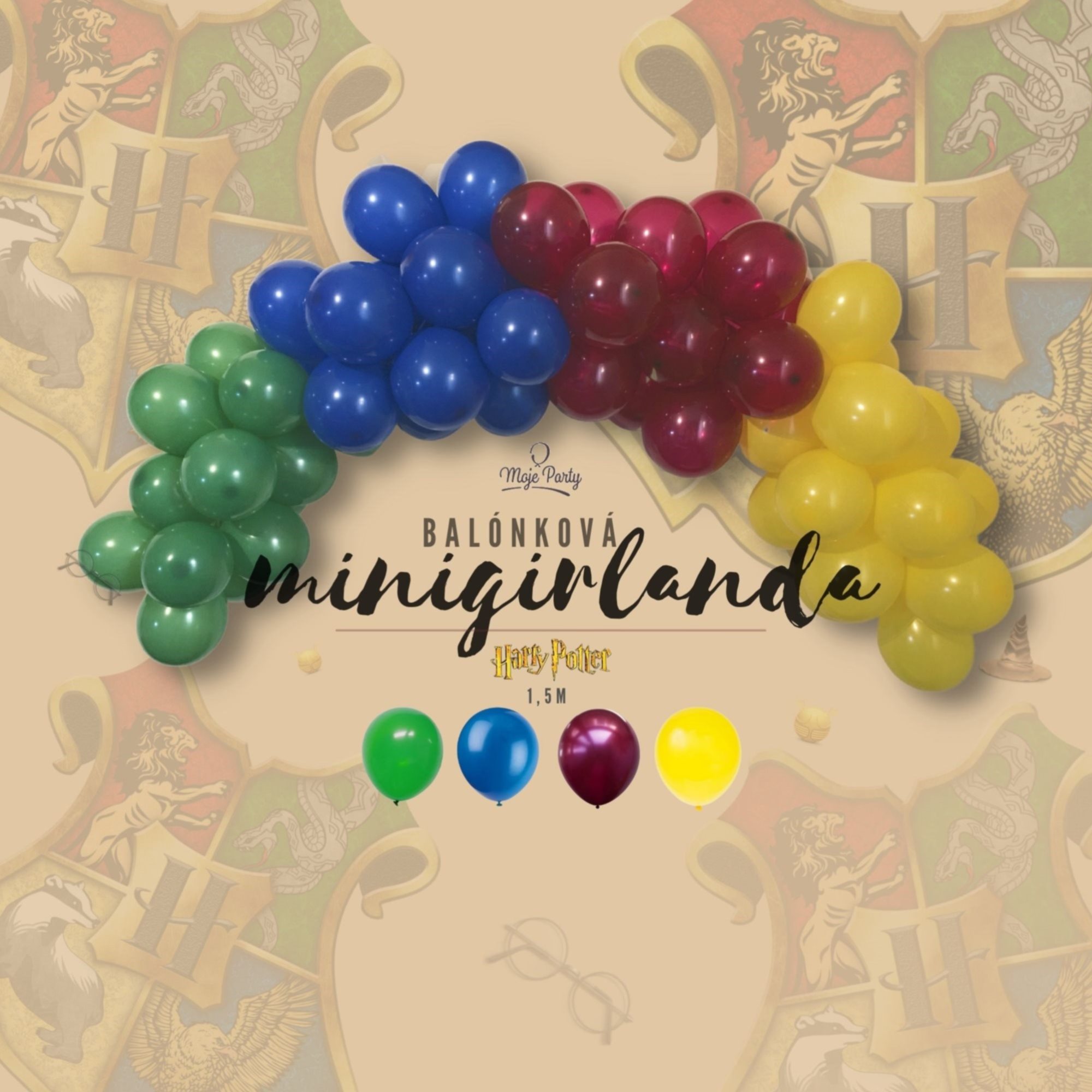 Set minigirlanda Harry Potter colors 1,5 m