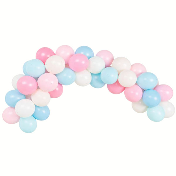 Balónková girlanda gender party