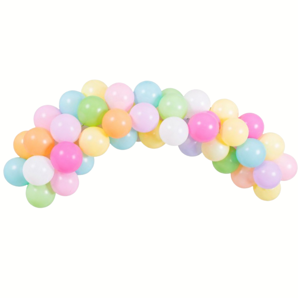 Balónková girlanda pastelová mix barev 40ks