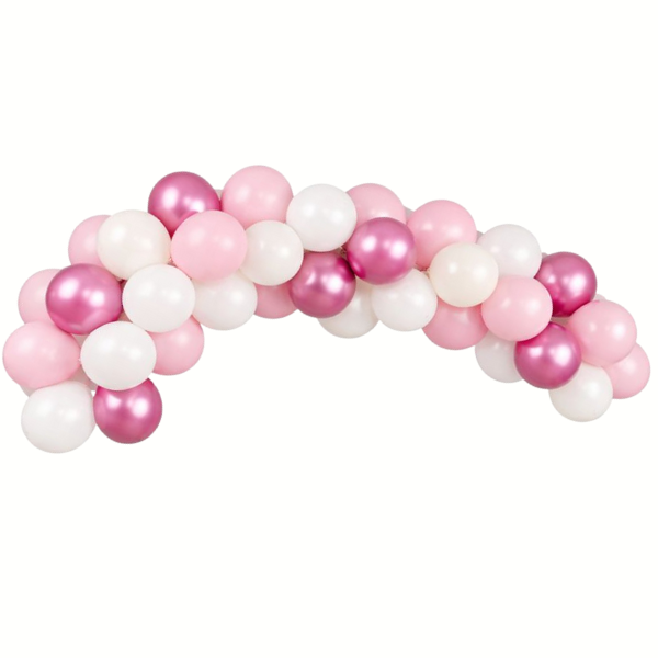 Balónková girlanda růžová 40ks