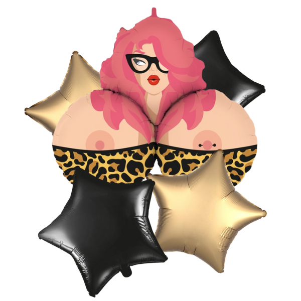 Balónkový buket - Pro horňáka (prsa) 5ks