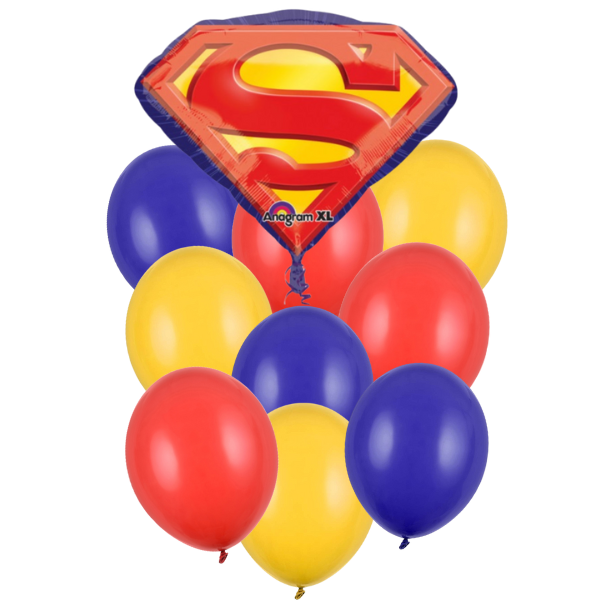 Balónkový buket - Superman, 10ks