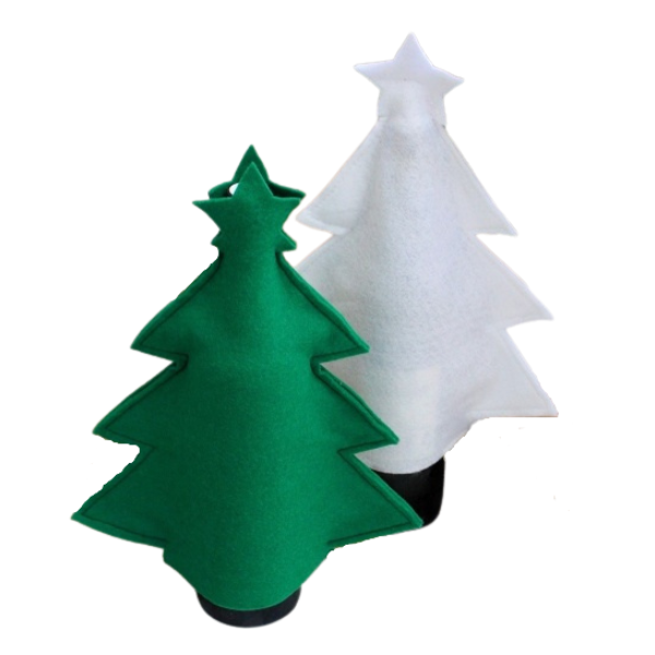 Dekorácia na fľašu zelená