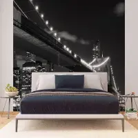 Vliesov fototapeta na stenu Brooklynsk most v noci | 375 x 270 cm | FTNS 2469