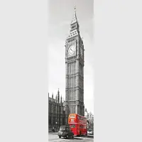 Vliesov fototapeta na stenu Big Ben a autobus | 202 x 90 cm | FTNV 2911