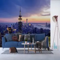 Vliesov fototapeta na stenu Manhattan pri zpade slnka | 375 x 270 cm | FTNXXL 2413