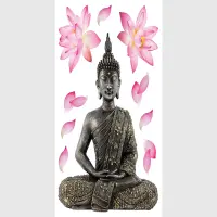 Samolepka na stenu Budha | 42.5 x 65 cm | SM 3447