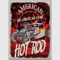 Samolepka na stenu American Hot Rod | 30 x 30 cm | SS 3852