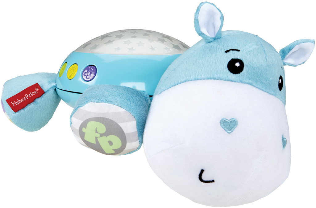 Fisher Price plyšový hrošík projektor na zeď