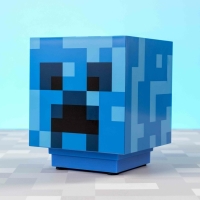 Svtlo Minecraft Creeper modr