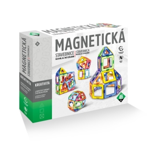 Magnetick stavebnice 46 ks