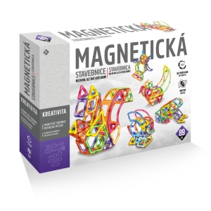 Magnetick stavebnice 89 ks