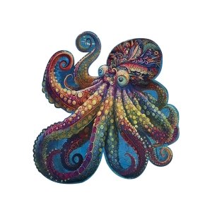 Wooden puzzle Octopus A3