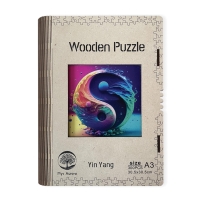 Wooden puzzle Yin Yang A3