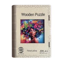 Wooden puzzle Floral Latina A3