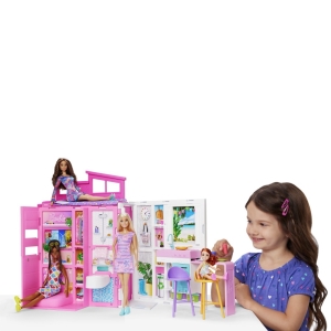 Barbie domek s panenkou