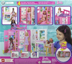 Barbie domek s panenkou