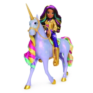 Unicorn academy svteln jednoroec Wildstar 28 cm s panenkou Sophi 24 cm