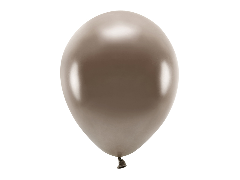 Eko balóniky 30 cm metalické, hnedé (1 balenie / 10 ks)