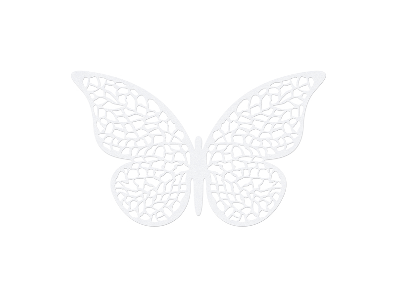 Papierové dekorácie Motýľ, 8 x 5 cm (1 balenie / 10 ks)