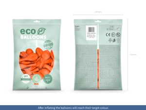 Eco balnky 26cm pastelov, oranov (1 bal. / 100 ks)