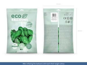 Eco Balnky 30 cm metalizovan, zelen trva (1 balen / 100 ks)