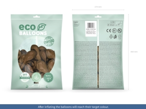 Balnky Eco 30cm pastelov, okoldov hnd (1 bal. / 100 ks.)