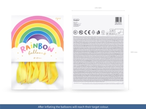 Pastelov lut balonky Rainbow 23cm (1 bal. / 10 ks)