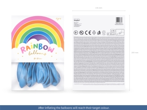 Balnky Rainbow 30cm pastelov, svtle modr (1 bal. / 10 ks)