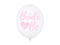 Balnky 30 cm, Bride to be, Crystal Clear (1 balen / 50 ks)