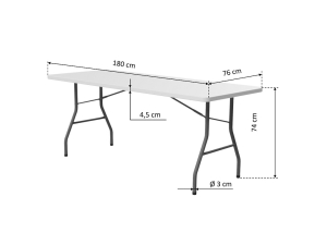 TENTino Skldac stl 180x76 cm PLEN, bl, STL180P